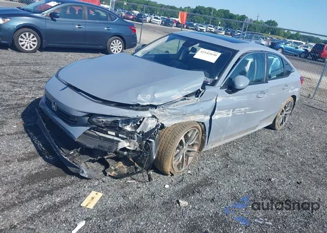 2022 Honda Civic Touring z USA, uszkodzony, nr VIN 2HGFE1F98NH320484